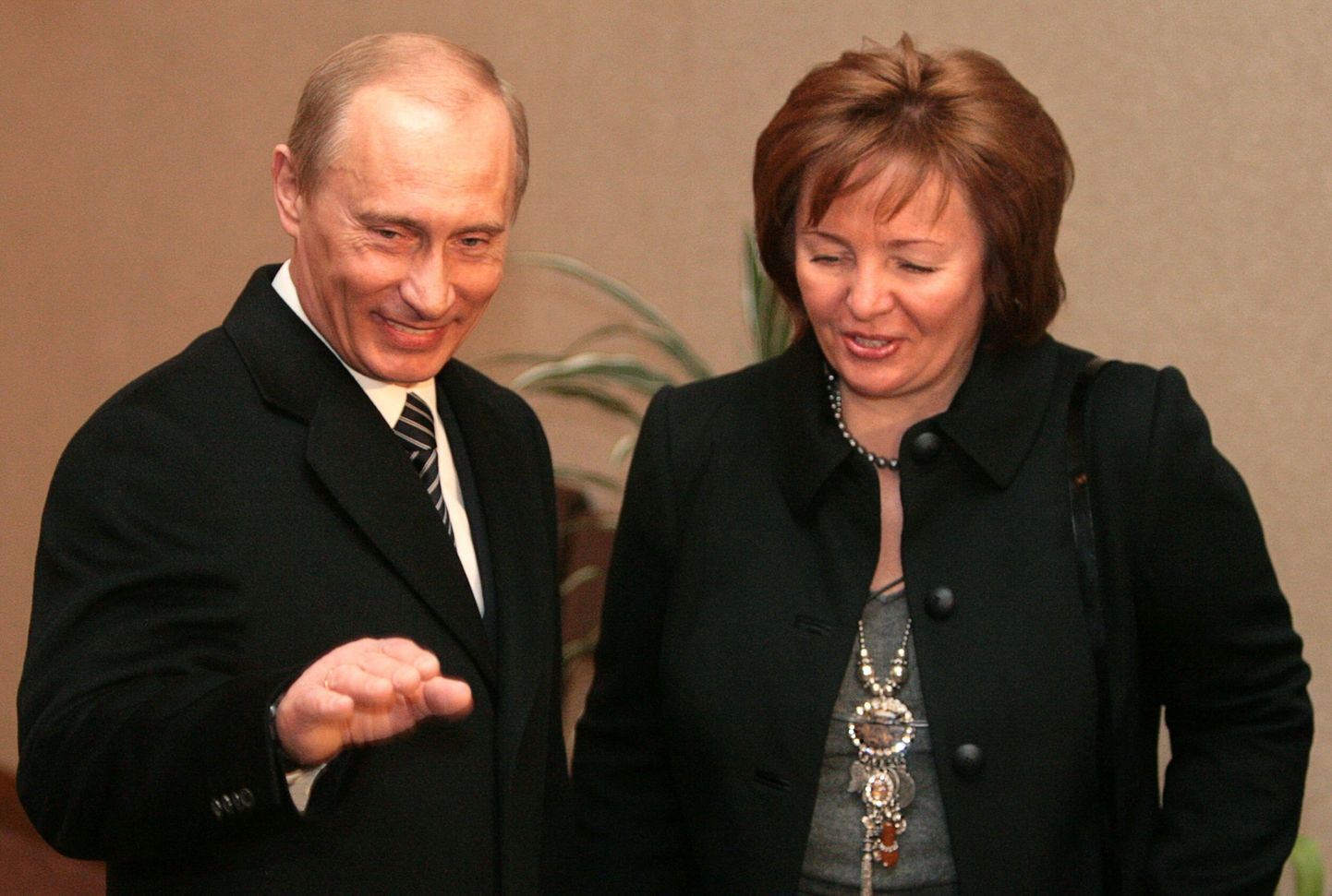 Vladimir Putin ja Ljudmila Putina märtsis 2008.
