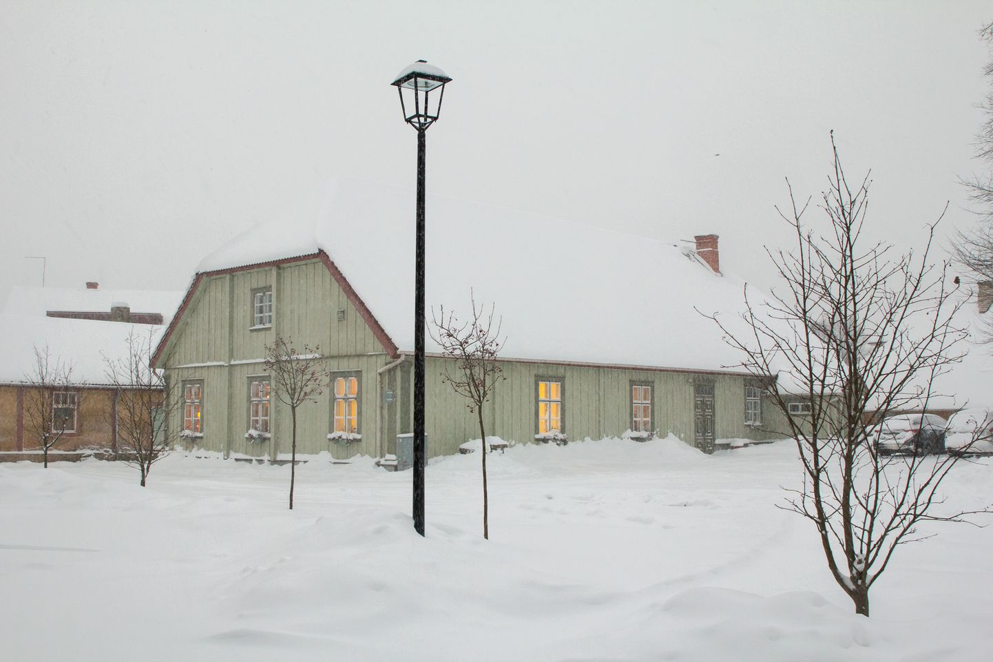 Lumesadu Viljandi linnas ja maakonnas täna hommikul, päeval ja õhtupoolikul.