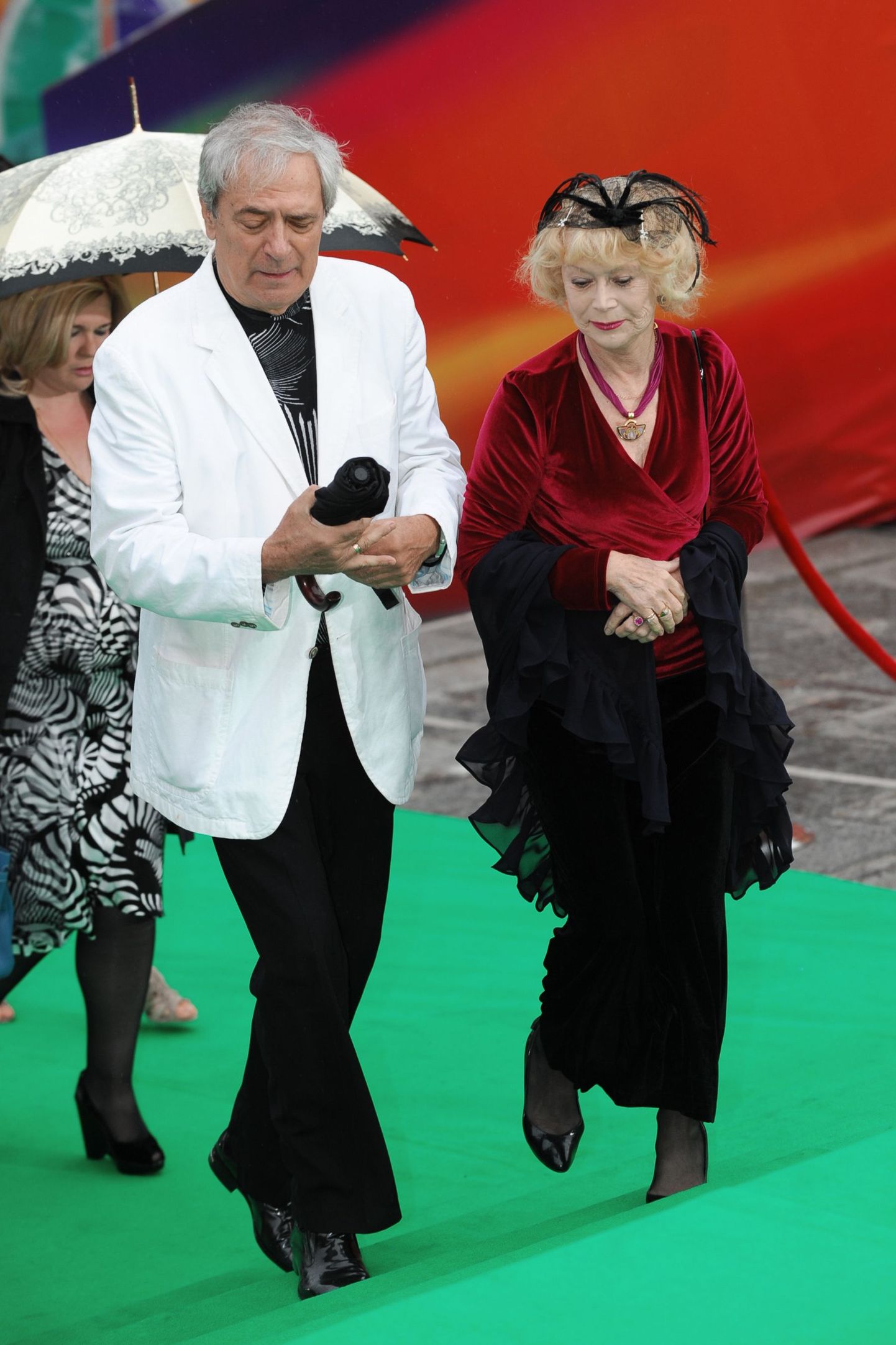 Светлана Немоляева и Александр Лазарев на открытии Московского международного кинофестиваля в 2009 году.