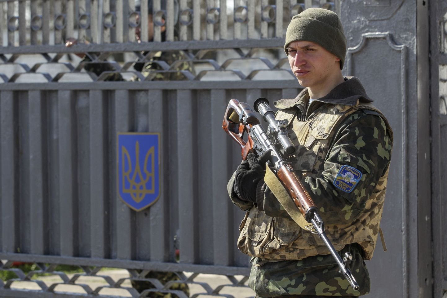 Ukraina sõdur Mõkolajivi lähistel.