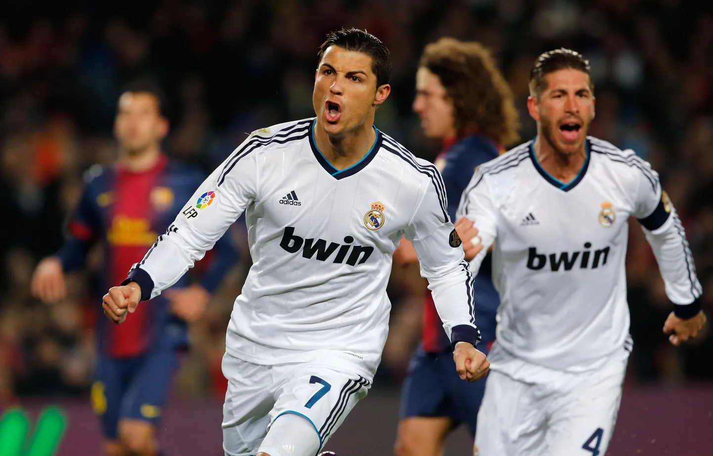 Madridi Reali mängijad Cristiano Ronaldo (vasakul) ja Sergio Ramos