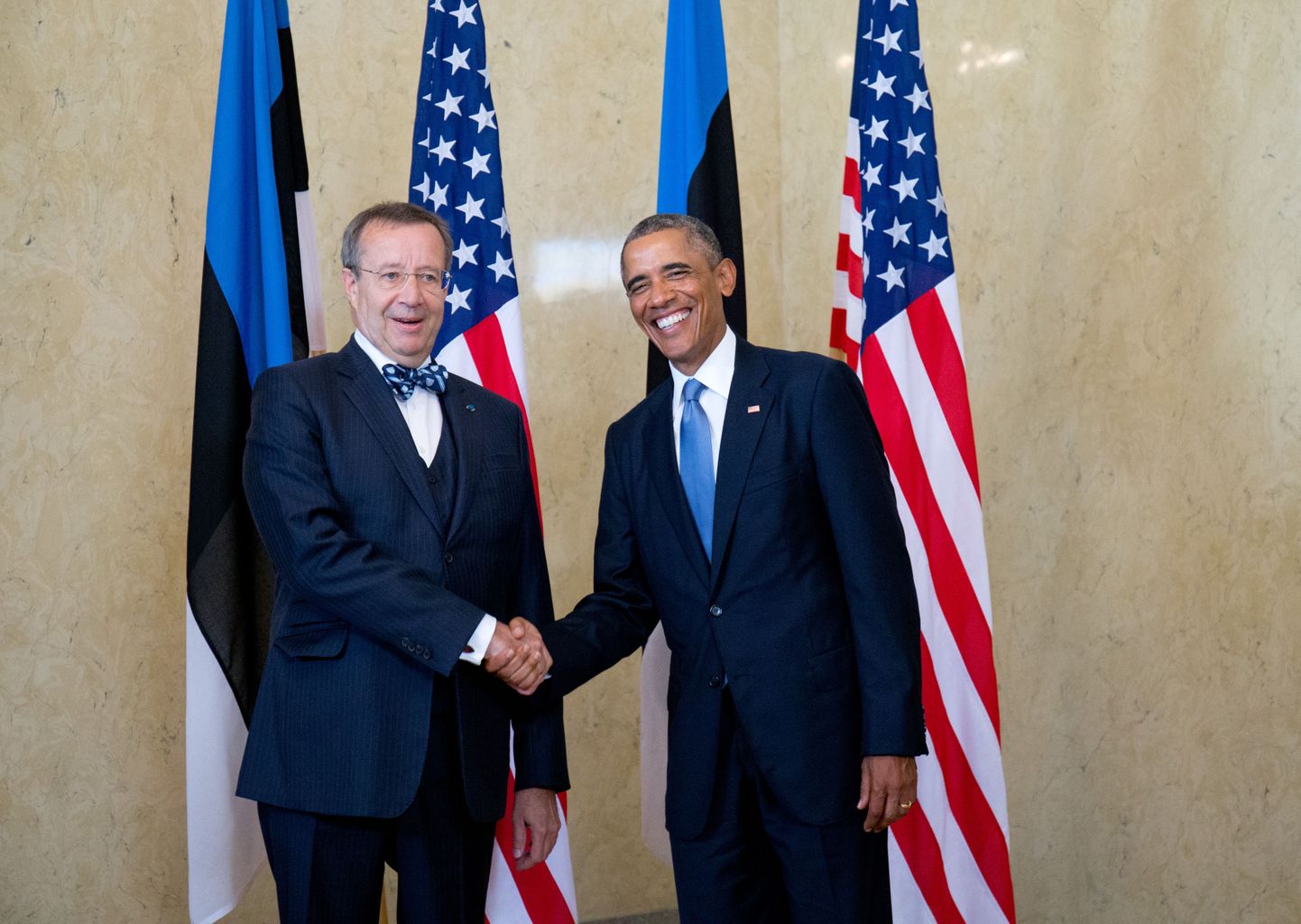 USA presidendi Barack Obama kohtumine president Toomas Hendrik Ilvesega Kadrioru lossis.