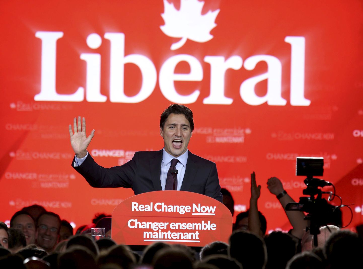 Tõenäoline Kanada uus peaminister Justin Trudeau.