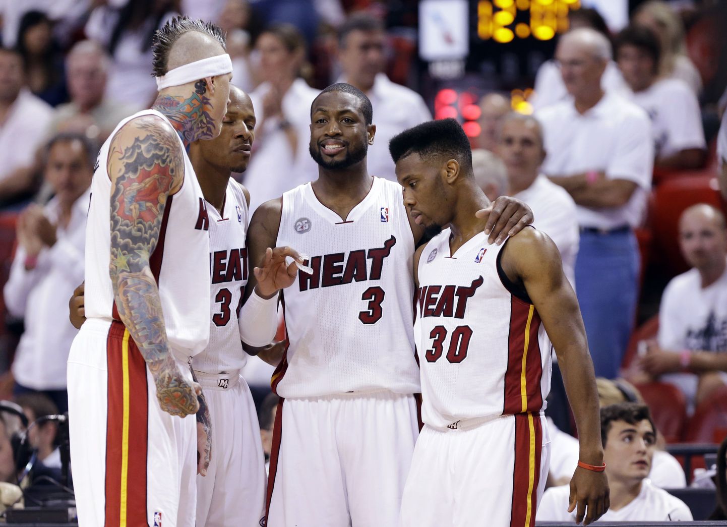 Miami Heat'i mängijad.