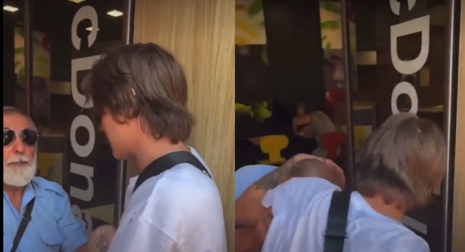 Jaunieši konfliktē "McDonald's" restorānā.