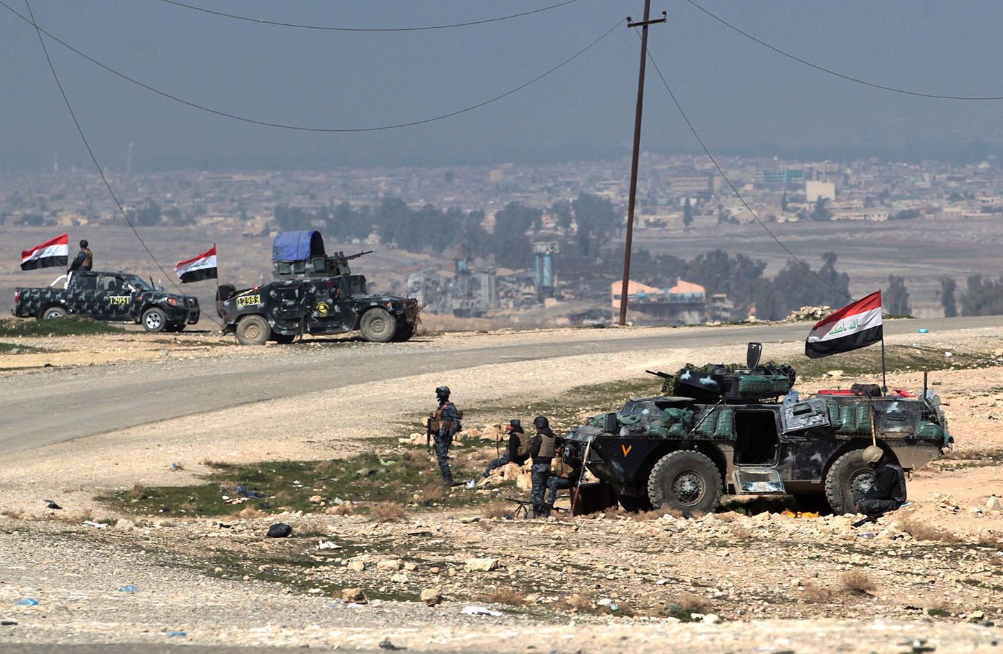 Iraagi julgeolekujõud Mosuli lähistel.