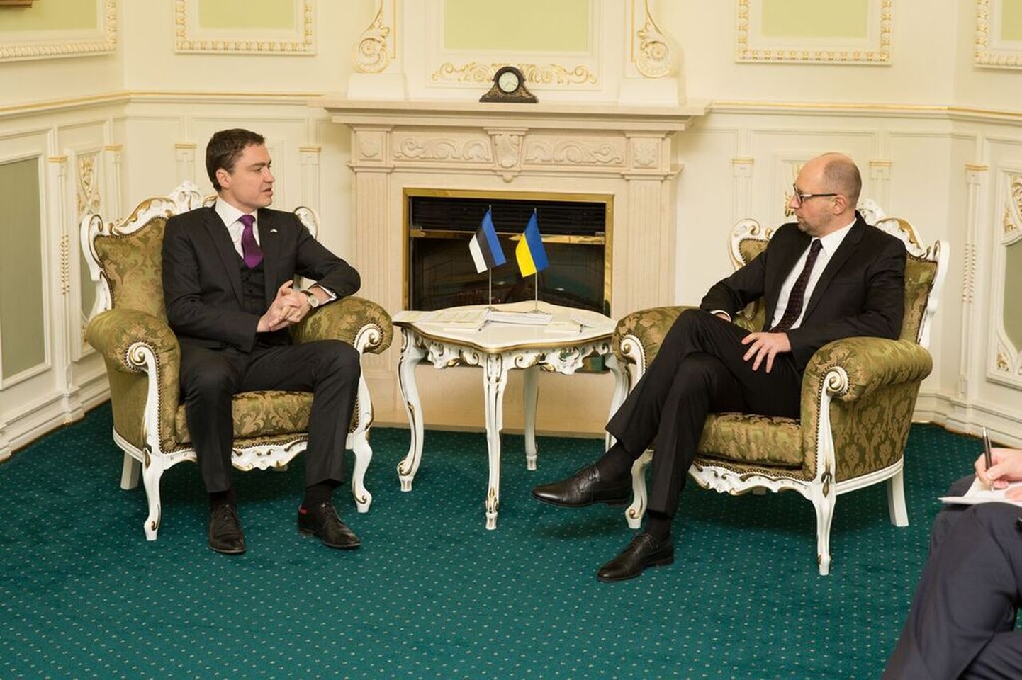 Eesti peaminister Taavi Rõivas ja Ukraina peaminister Arseni Jatsenjuk.