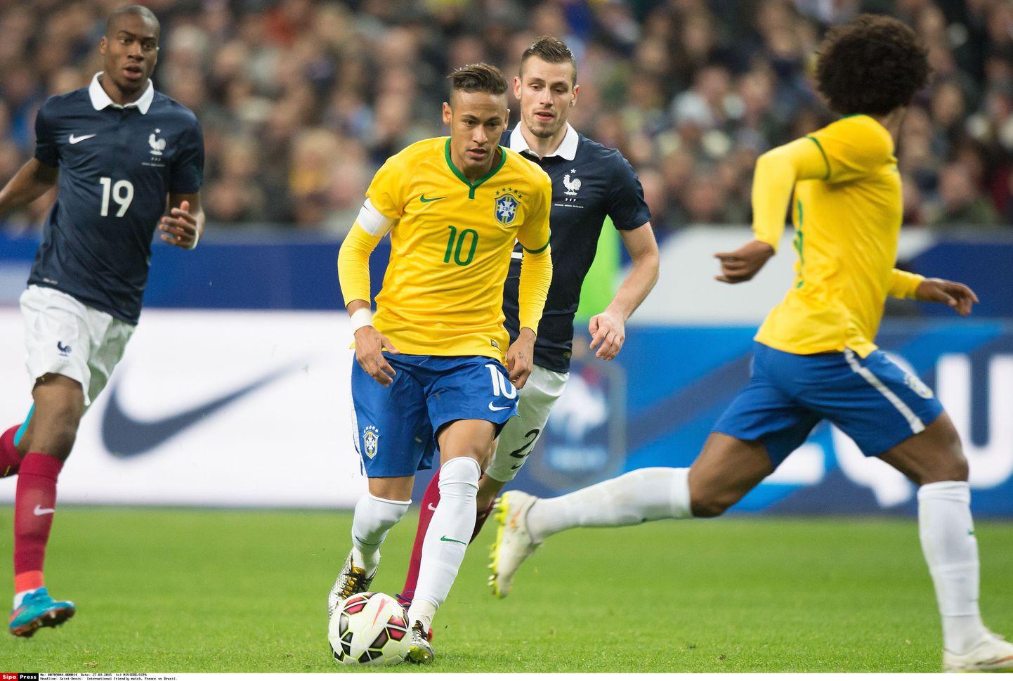 Neymar kohtumises Prantsusmaa vastu.