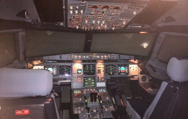 Reisilennuki Airbus A320 lennusimulaator.