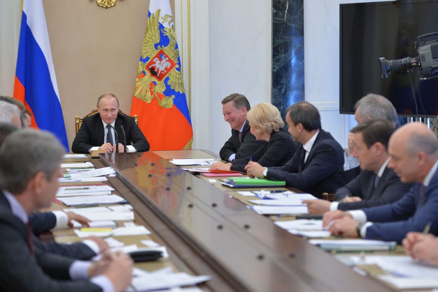 Vene president Vladimir Putin tänasel valitsuse istungil