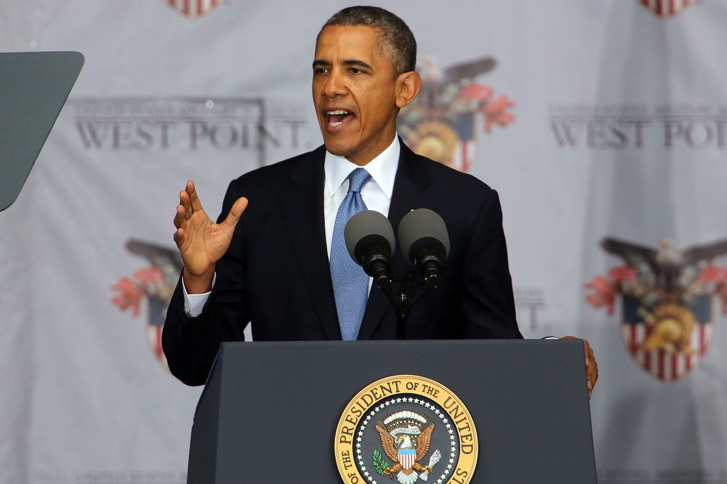 USA president Barack Obama West Pointi sõjaväeakadeemias.