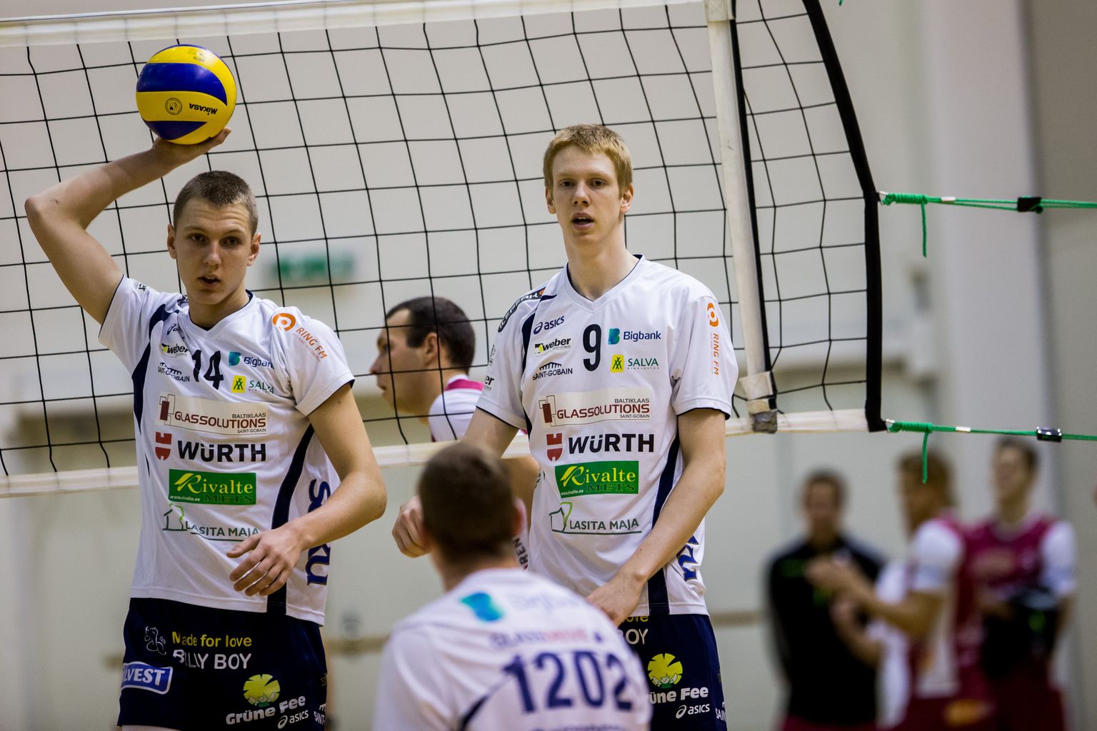 Mart Naaber (nr 9) Tartu viimases kohtumises TTÜga. Naabri arvele jäi tempomehe kohta korralikud kahkesa punkti.