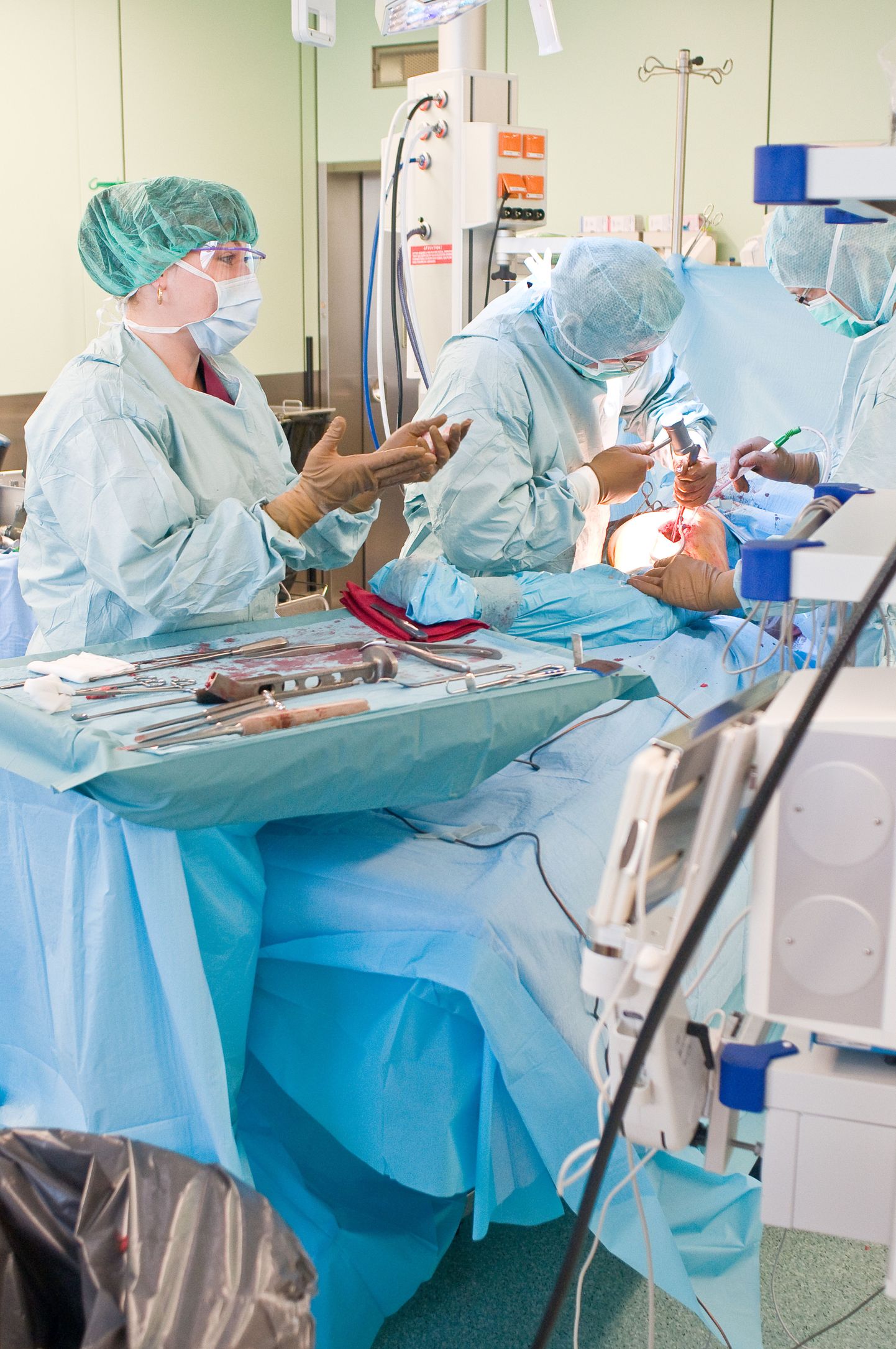 В операционных сделано все для удобства врачей и пациента.