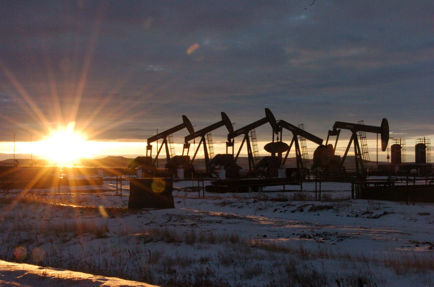 Nafta tootmine Põhja-Dakotas, USAs.
