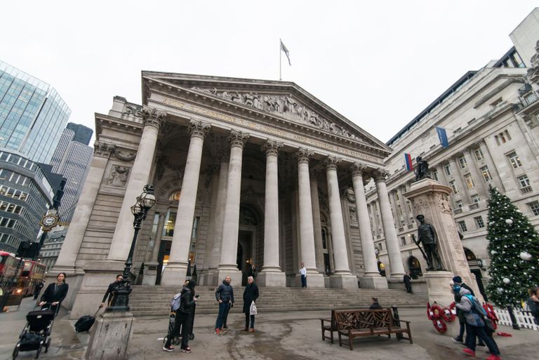 Suurbritannia keskpank Londonis. FOTO: Pacific Press/Sipa USA/Scanpix