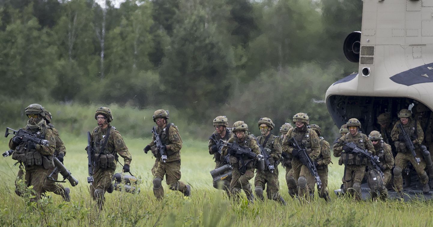 Leedu sõdurid NATO õppusel Pabrades.