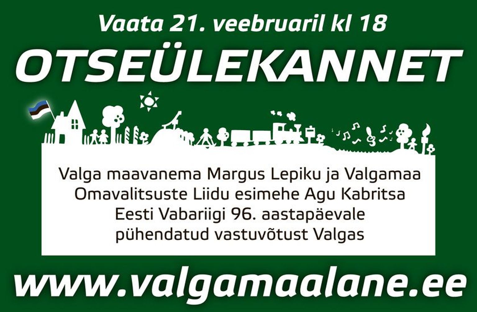 Valgamaalane teeb maavanema vastuvõtust otseülekande