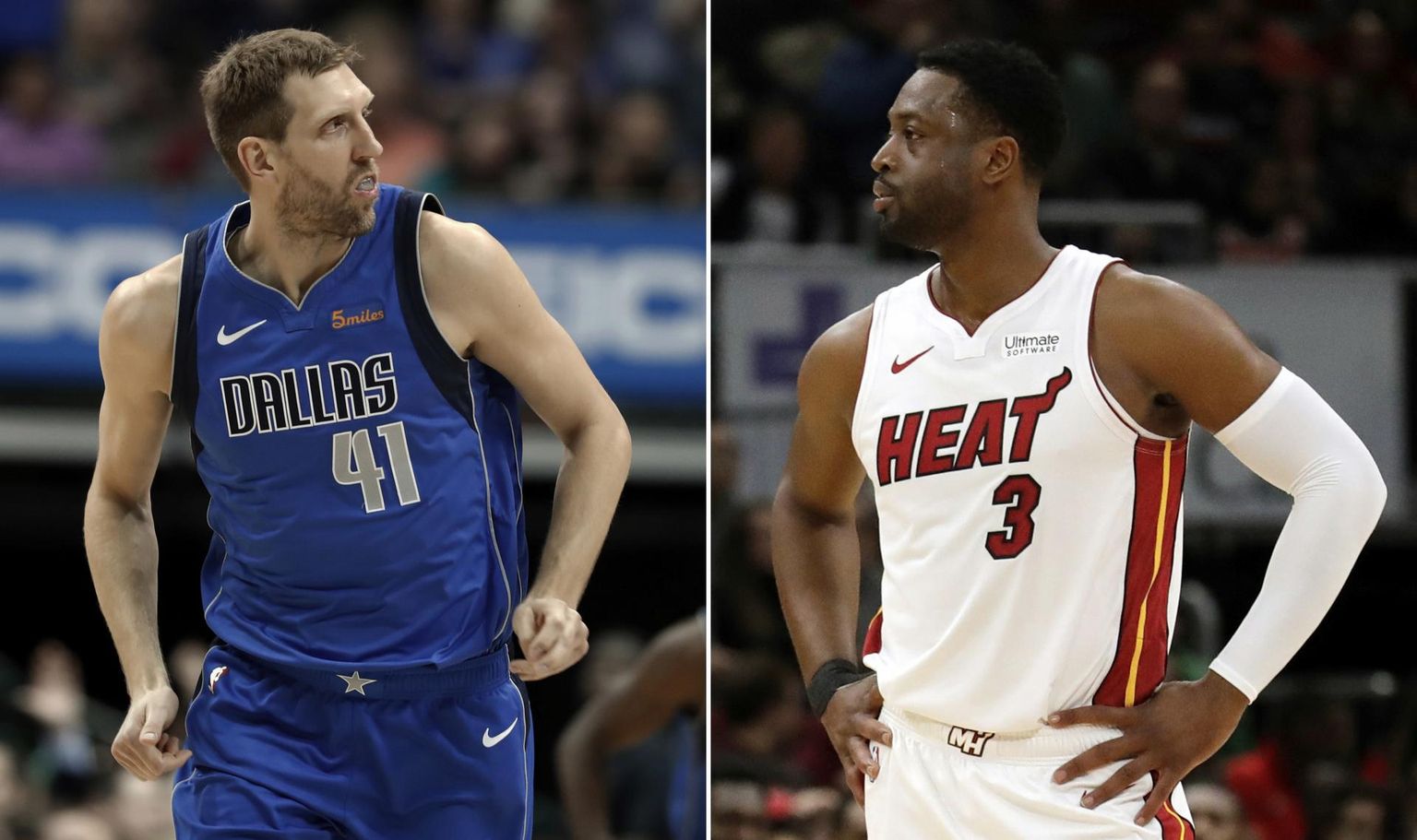 Dirk Nowitzkist (vasakul) ja Dwayne Wade'ist kujunevad tähtede mängu peategelased.