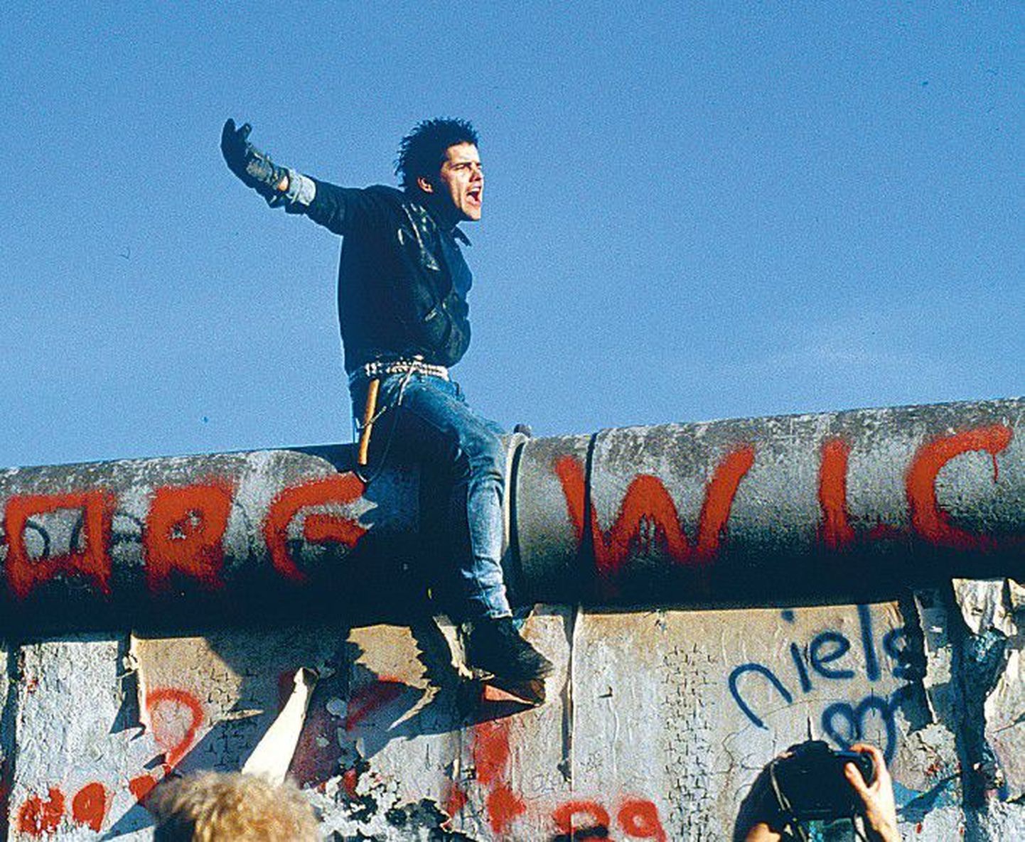 Прийт Весилинд «Падение Берлинской стены» (1989, скадрировано).