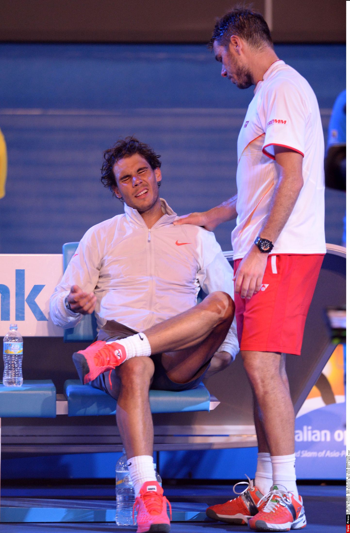 Rafael Nadal (vasakul) ja Stanislas Wawrinka.