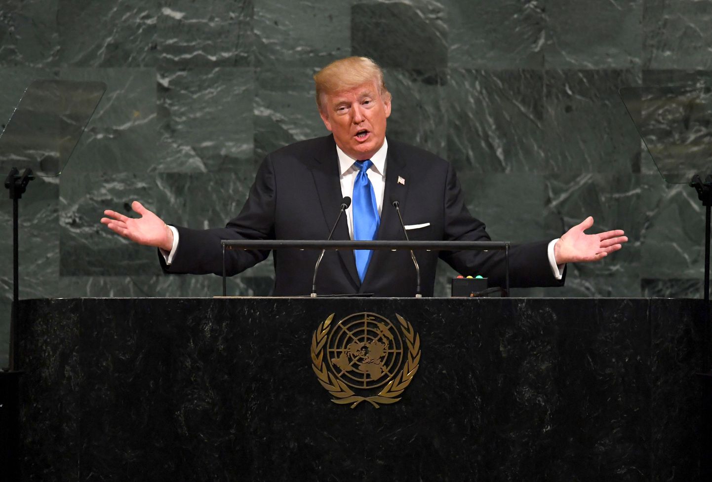 Donald Trump ÜRO peaassamblee ees.