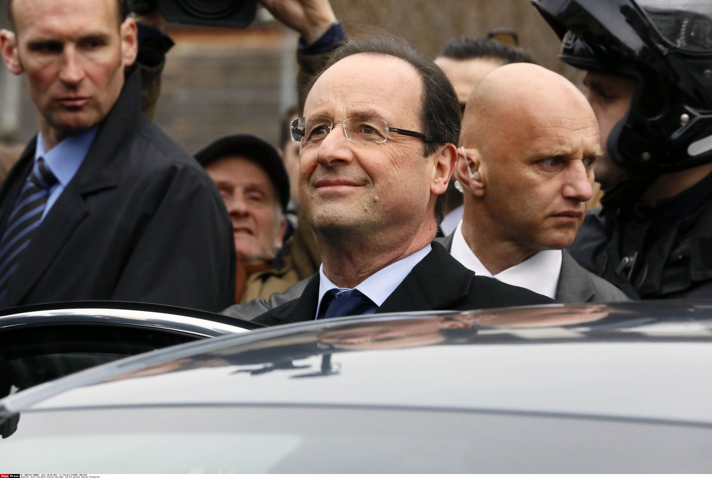 Prantsusmaa president François Hollande Tulle'i linnas.