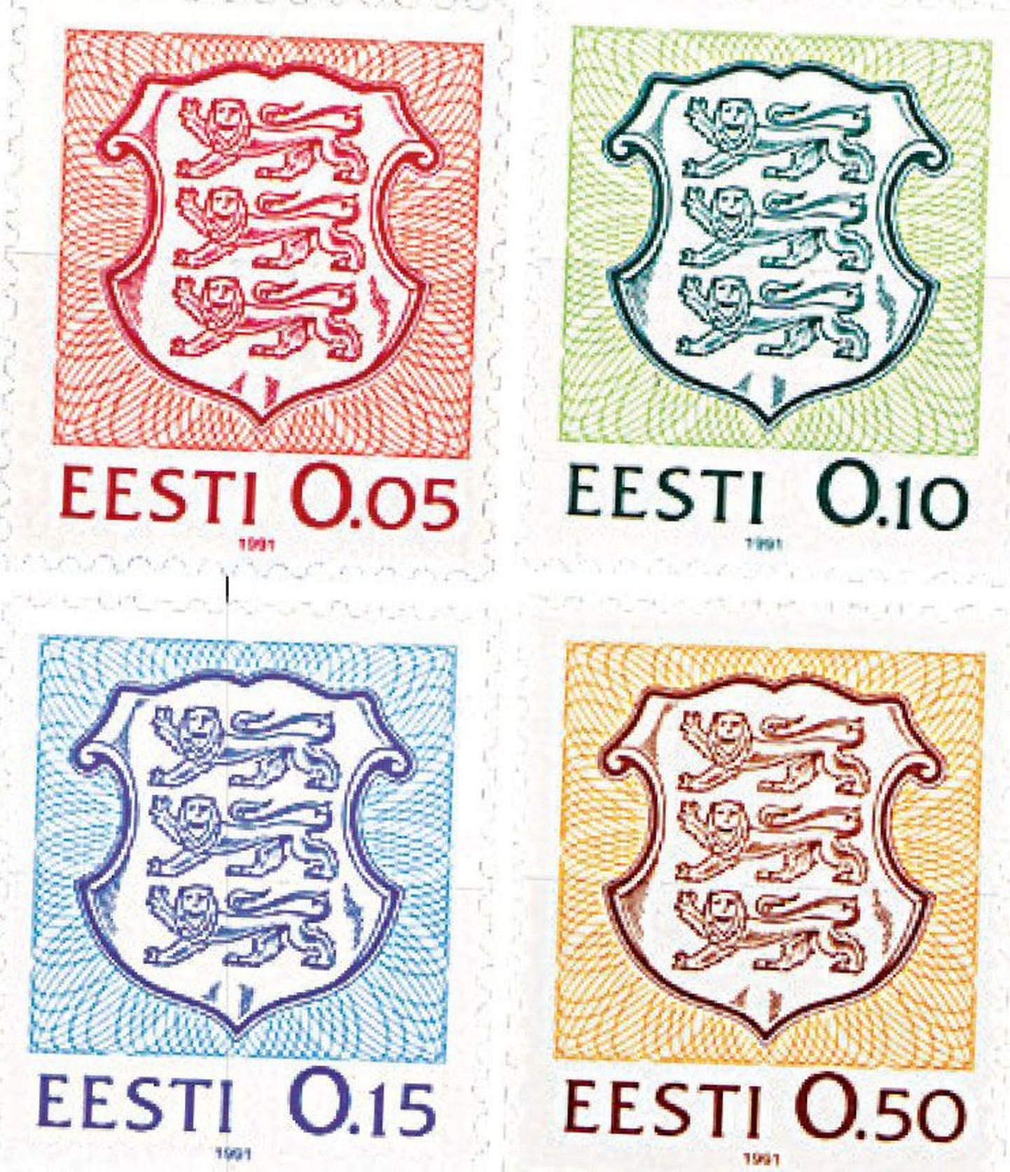 Eesti margid aastast 1991.