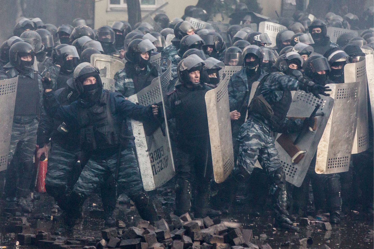 Милиция в дни противостояния в Киеве.