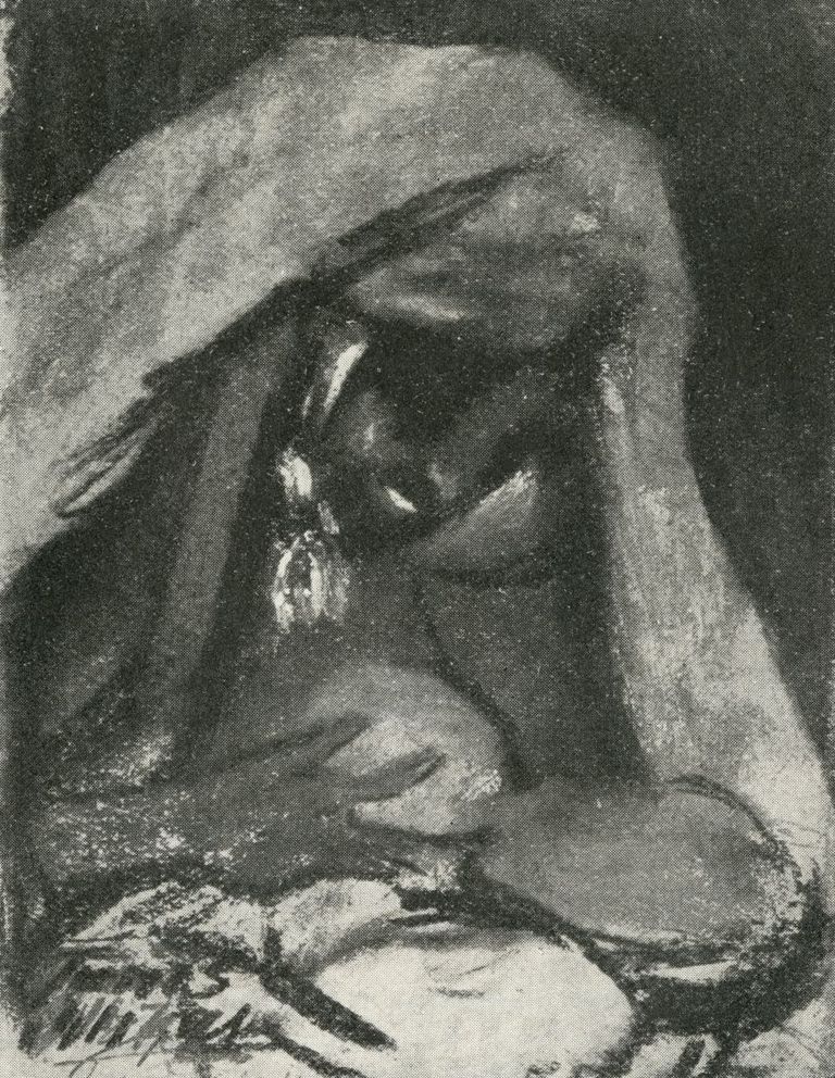 Ants Laikmaa. Beduiini naine. 1911. Pastell