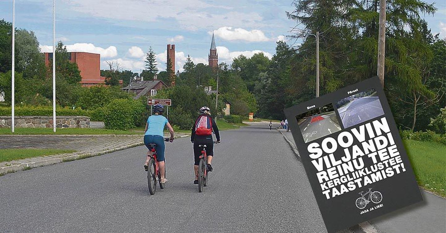 Reinu tee jalgrattatee kadus suvel pärast pindamistöid. Viljandlane Aivo Jõeorg tegi üleeile sotsiaalvõrgustikus üleskutse rattatee taastamist toetada.