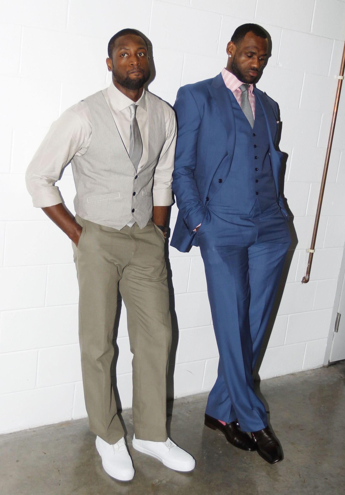 LeBron James (paremal) ja Dwyane Wade.