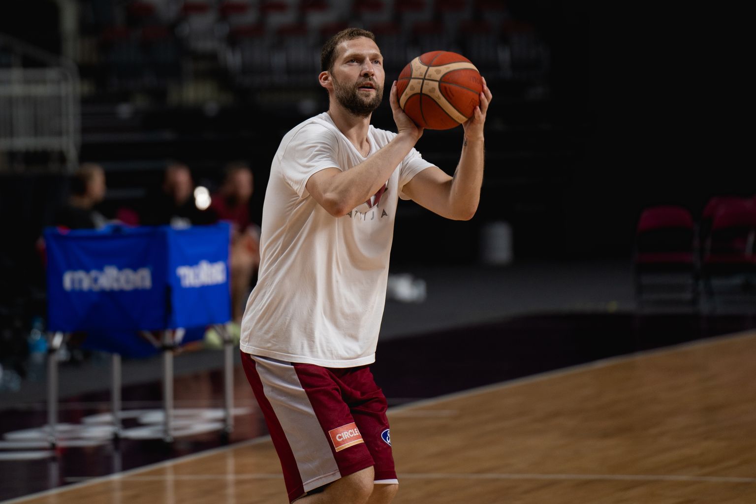 Latvijas basketbolists Jānis Strēlnieks