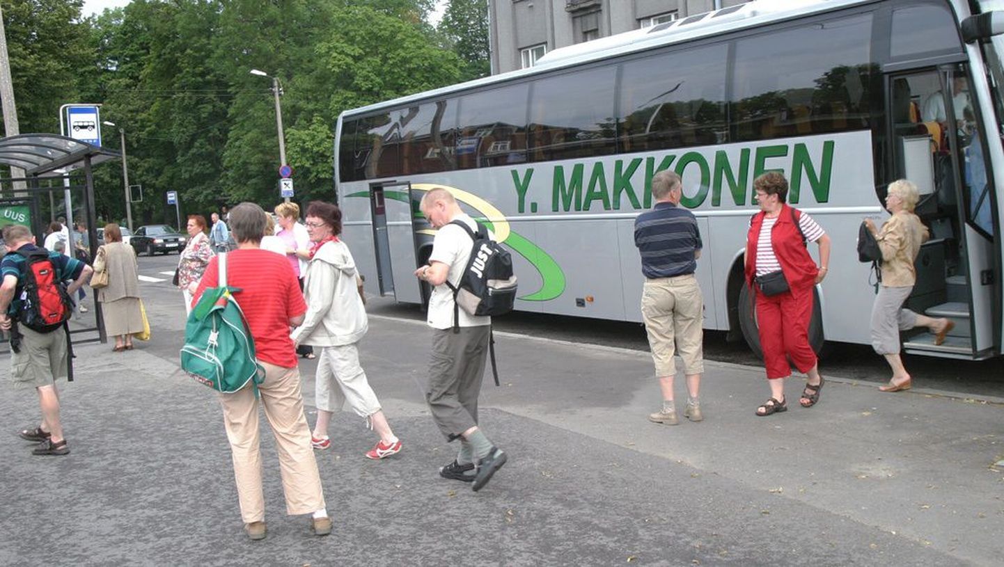 Soome turistid Pärnus.