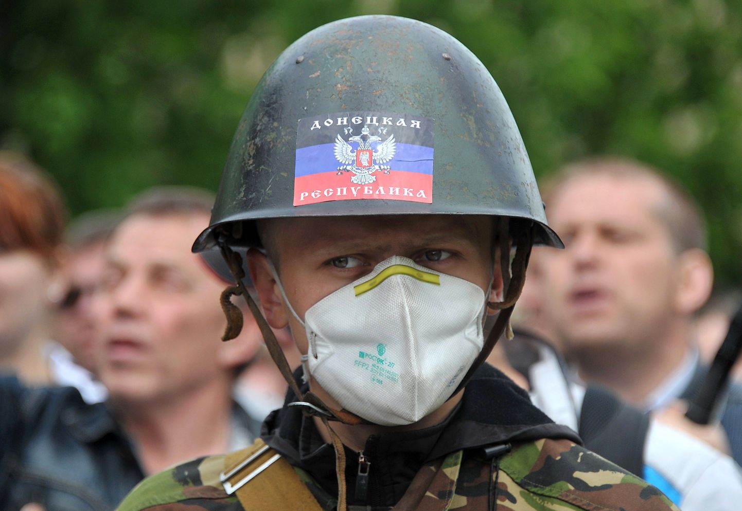 Donetski rahvavabariigi moodustamist pooldav nooruk Donetskis 9. mail.