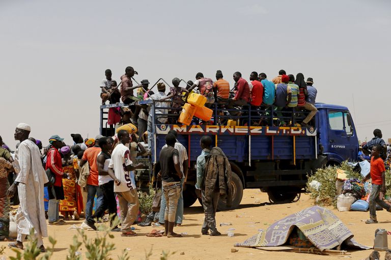 Terrorirühmituse Boko Haram ees põgenenud nigeerlased / Scanpix