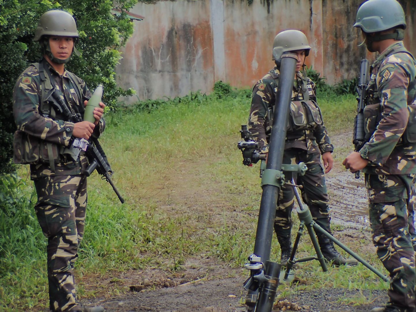 Valitsusväed Marawi linnas.