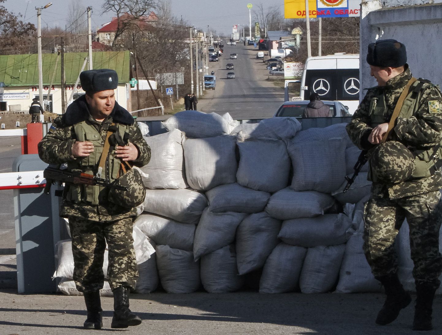 Ukraina-Transnistria piiripunkt.