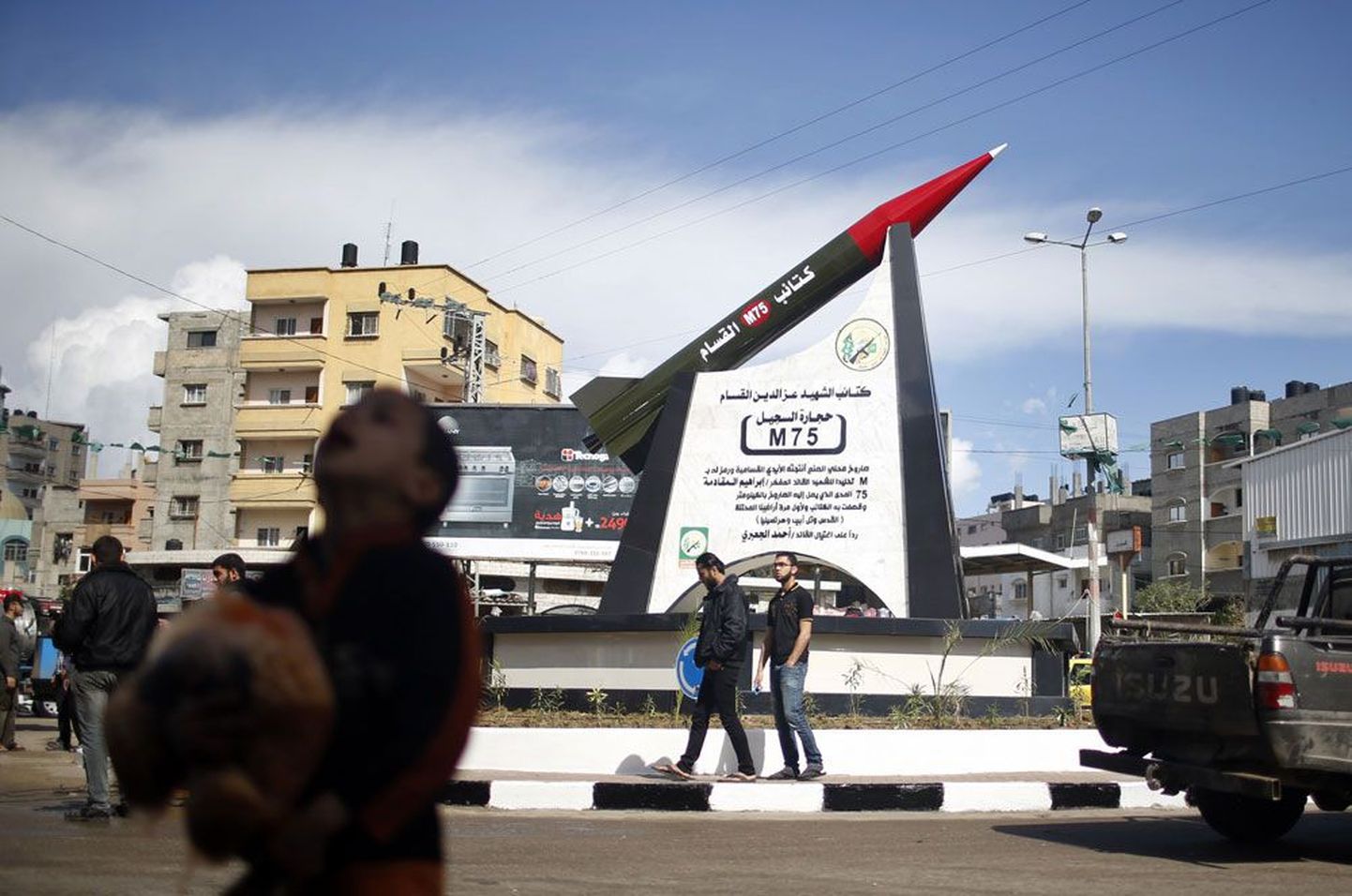 Hamas on Gazasse püstitanud ka monumendi seal valmistatud M75 rakettidele.