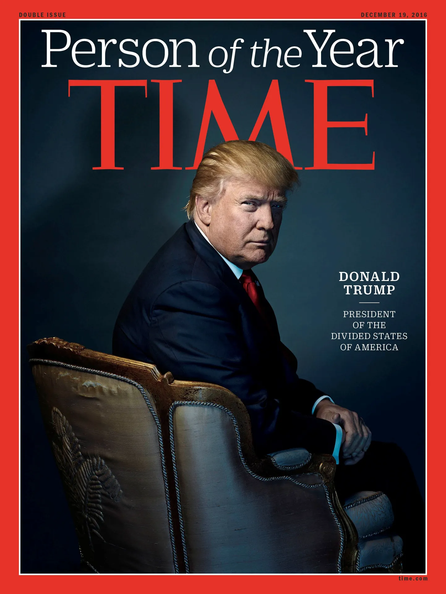 Donald Trump ajakirja Time esikaanel.