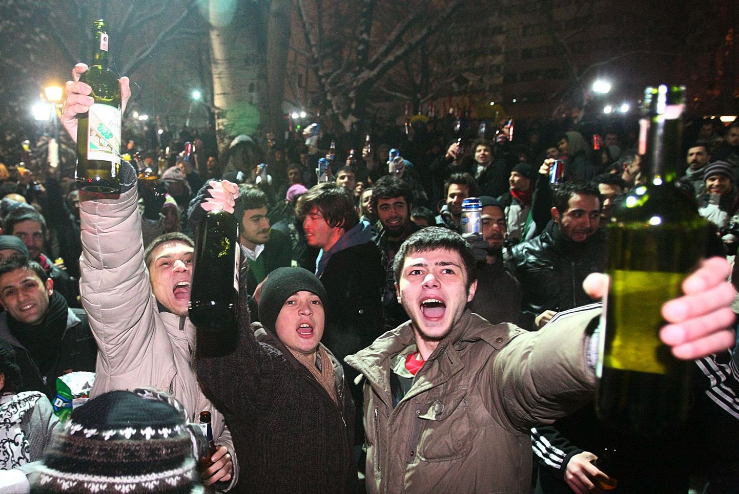Mullu Ankaras toimunud meeleavaldus alkoholimüügi piirangute vastu.