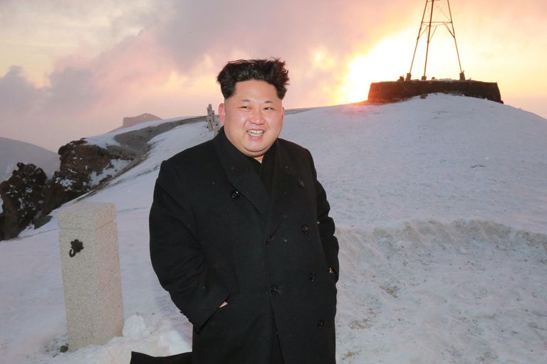 Kim Jong-un lumisel Paektul