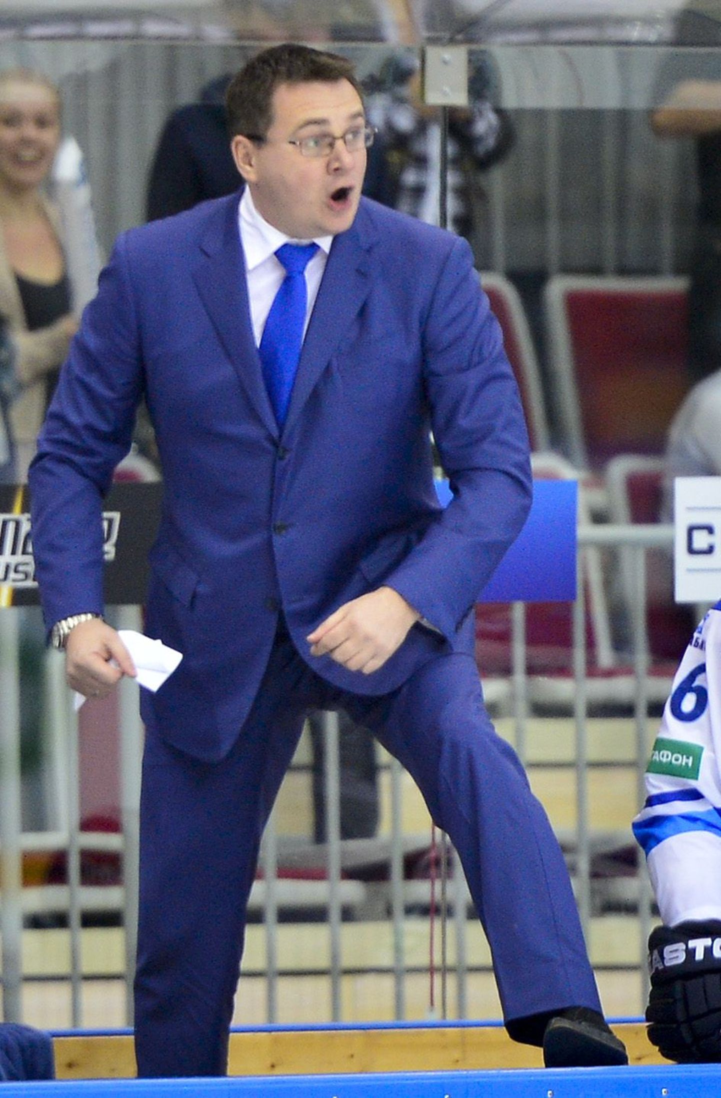 Astana Barõsi hokiklubi peatreener Andrei Nazarov.