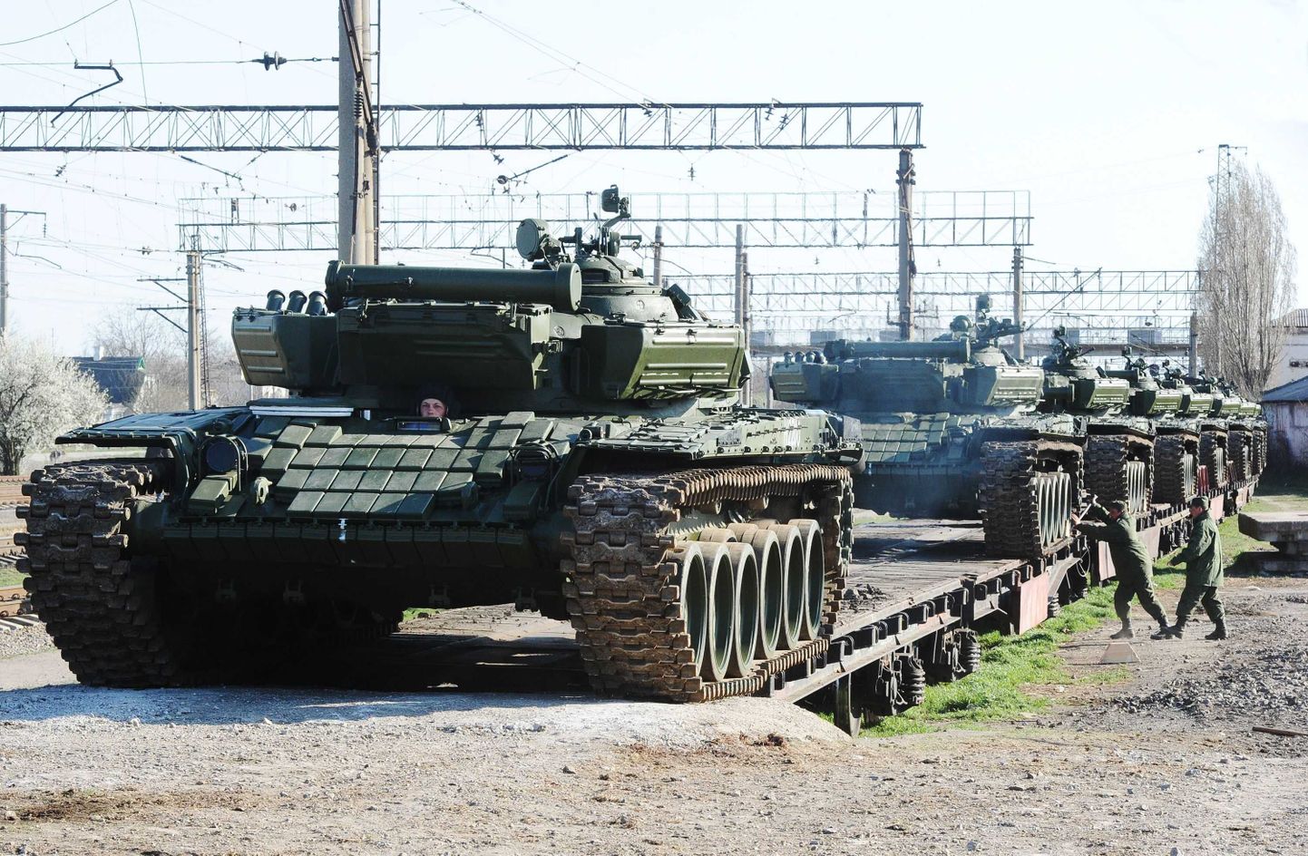 Vene tankide saabumine teise Ukraina piirkonda: annekteeritud Krimmi.