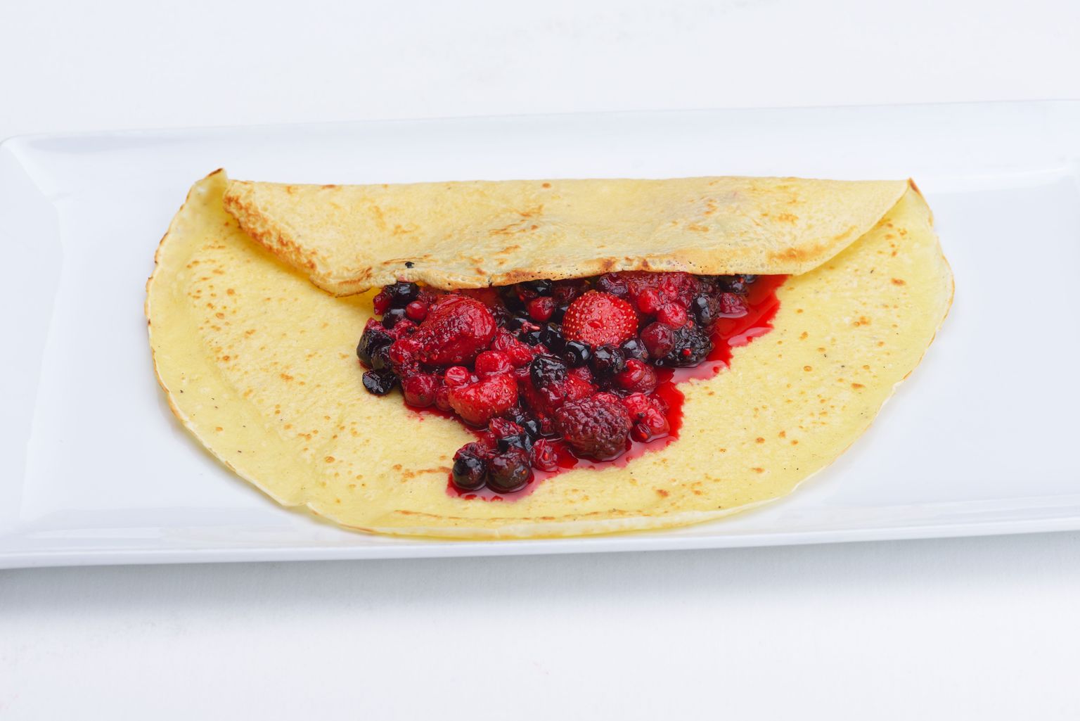 Pannkoogid marjadega.