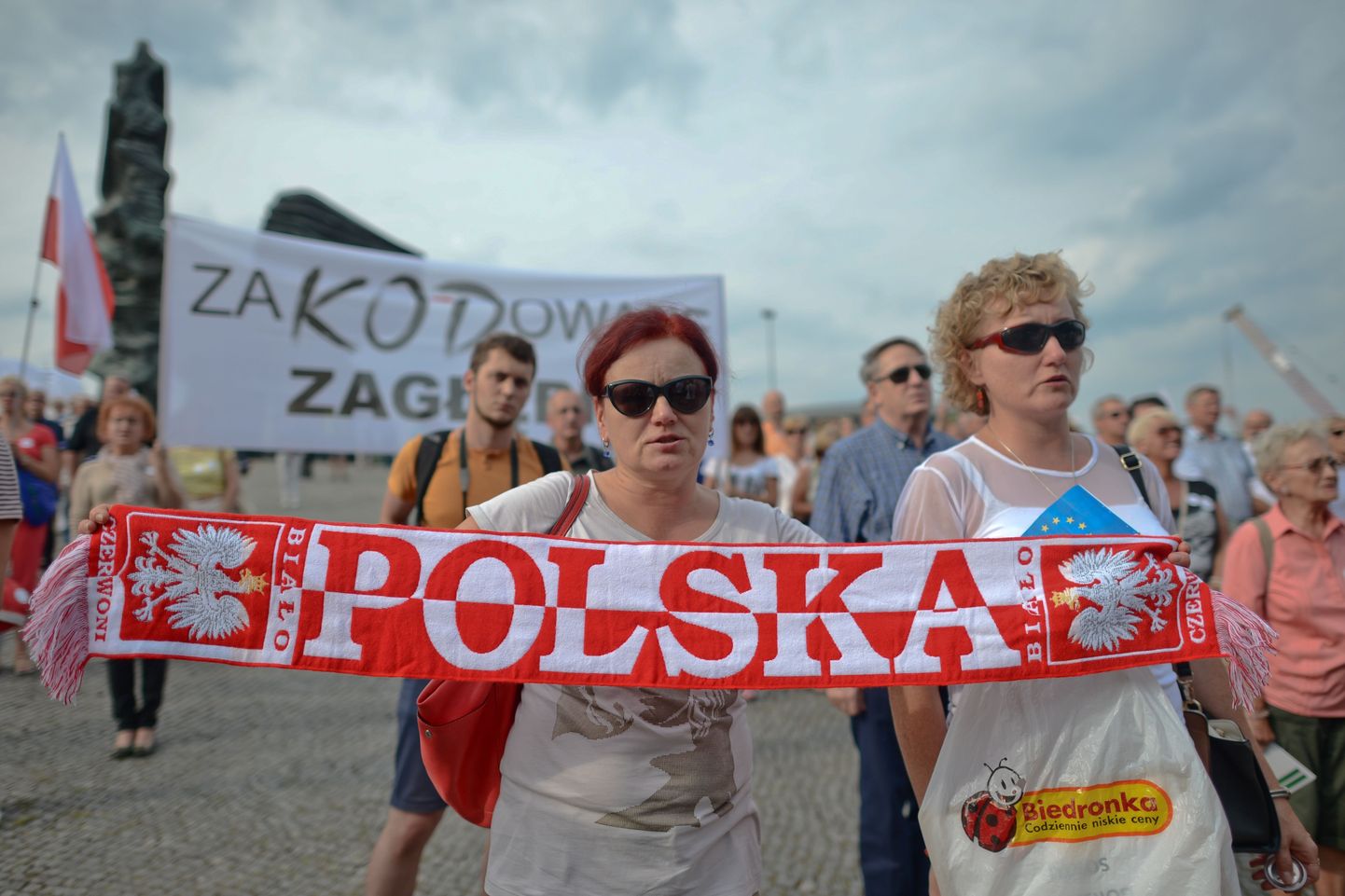 В начале сентября в городе Катовице прошел очередной митинг против правительства «Права и справедливости», организованный Комитетом защиты демократии (KOD).