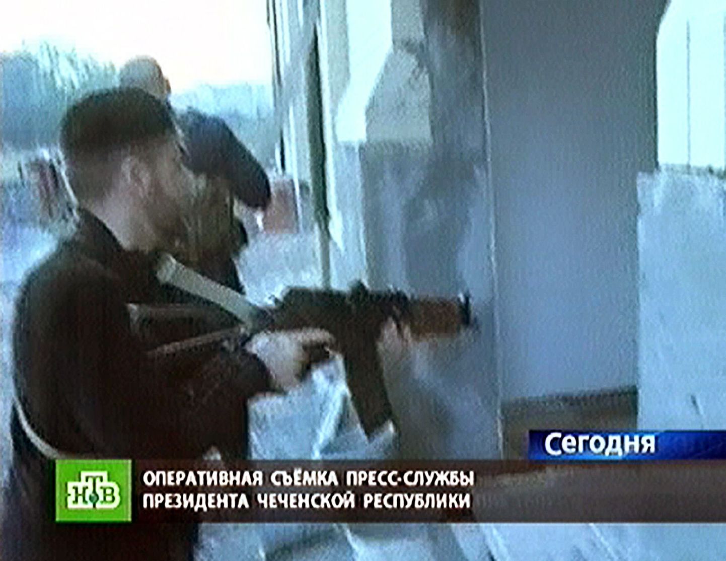 Tšetšeenia president Ramzan Kadõrovi isikliku julgeolekuteenistuse liikmed täna Tsentorois.