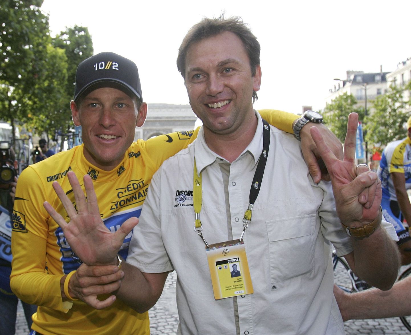 Lance Armstrong ja Johan Bruyneel 2005. aastal.