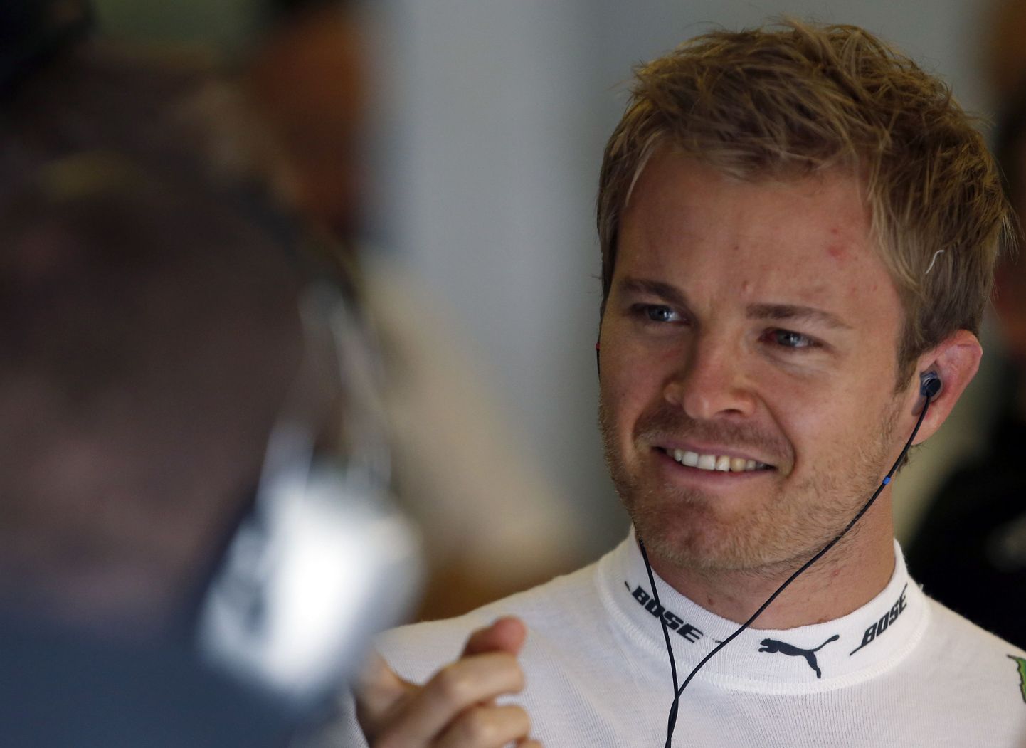 Nico Rosberg teise vabatreeningu eel.