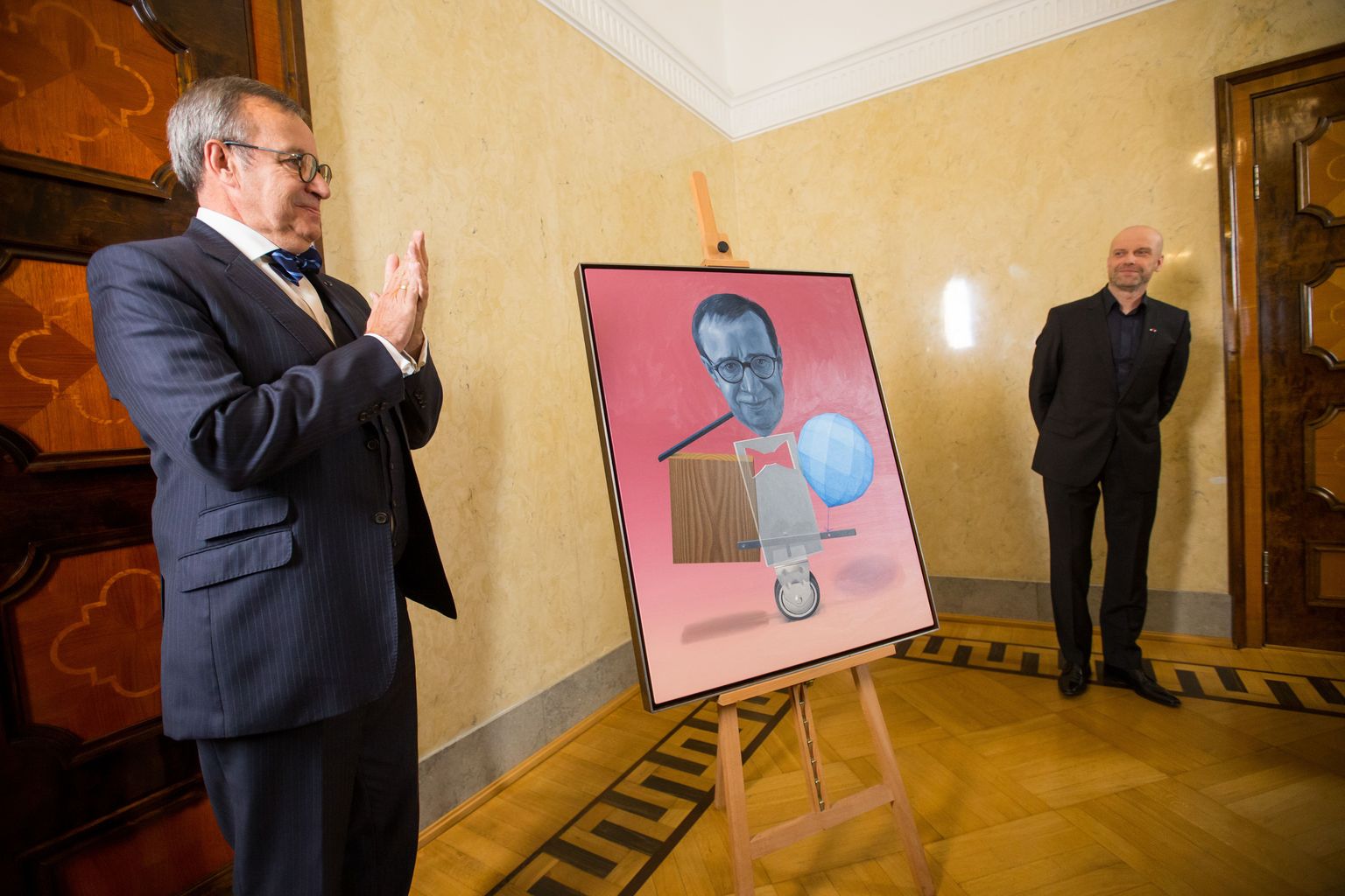 Kaido Ole portree president Toomas Hendrik Ilvesest esitlemine.