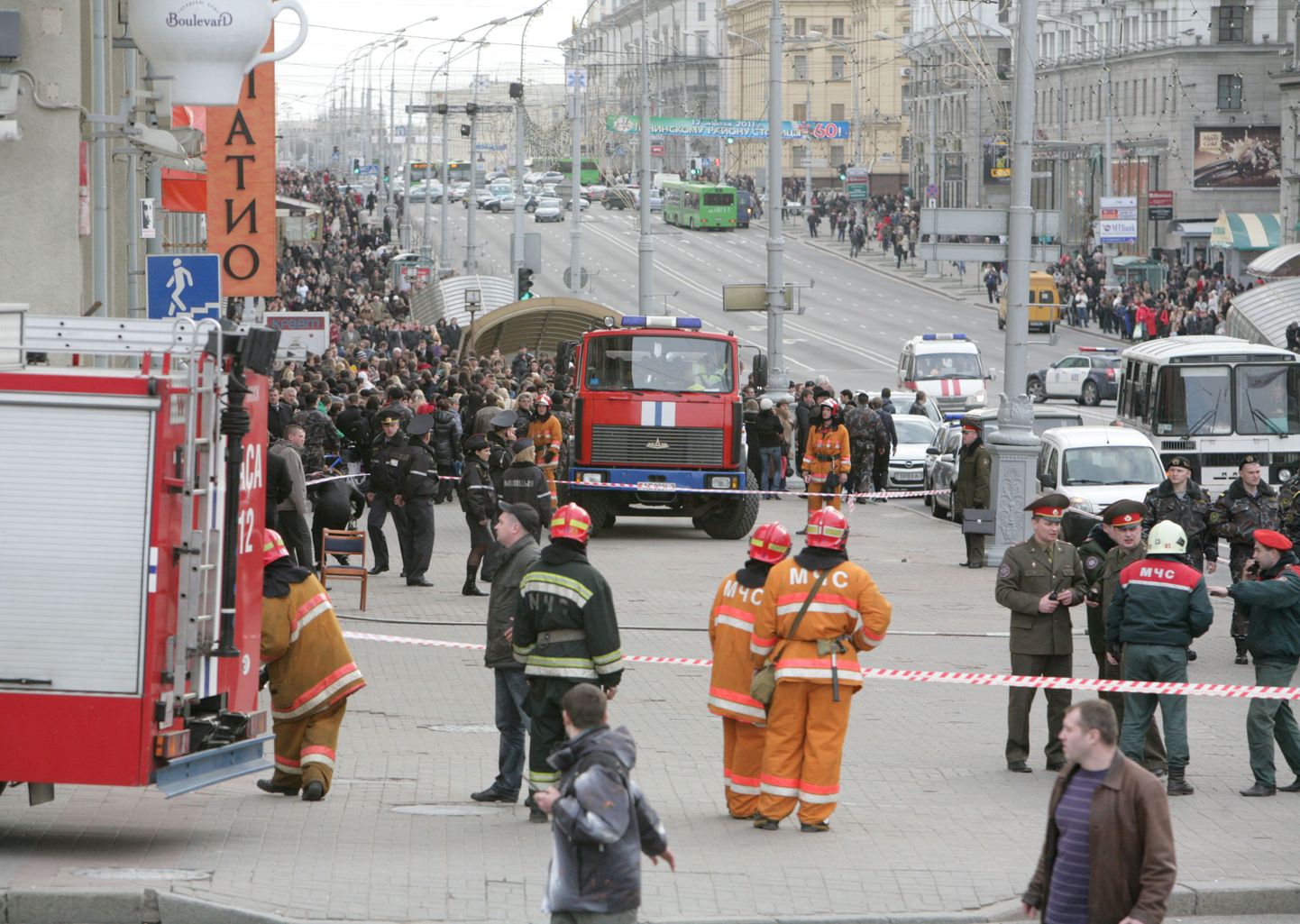 Õnnetuspaik Minskis.